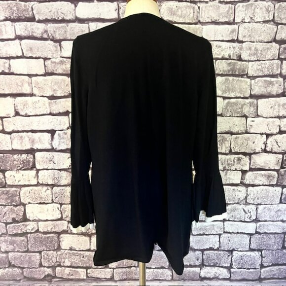 Charter Club Black & White No Close Cardigan Sweater Size 1X - Picture 6 of 9